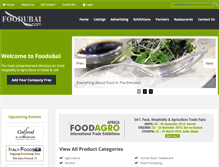 Tablet Screenshot of foodubai.com